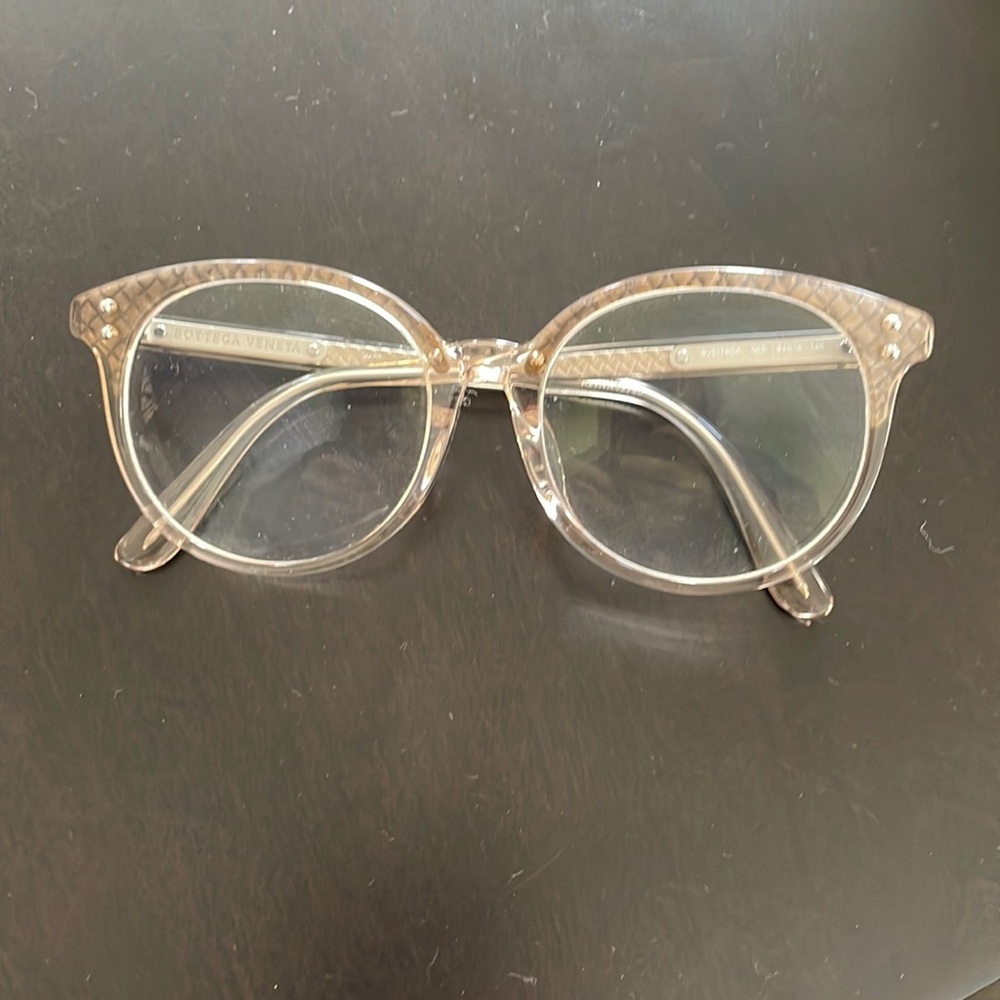 Bottega Venetta Minimalist Transparent Frames - EUC